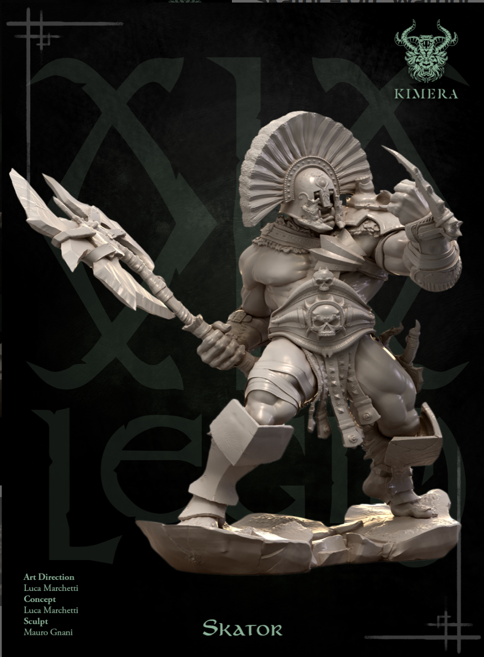 Left view of Skator model with helmet