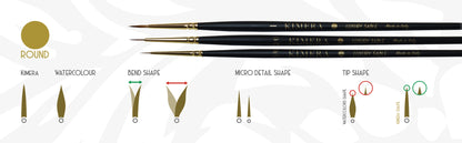 Single Kimera Brushes – Kolinsky Sable