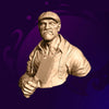 Solingen the Butcher 60mm resin bust by Javier Lopez – butcher in flat cap holding a cleaver, unpainted sculpt