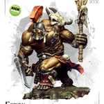 Ferox titan gladiator painted, front with axe