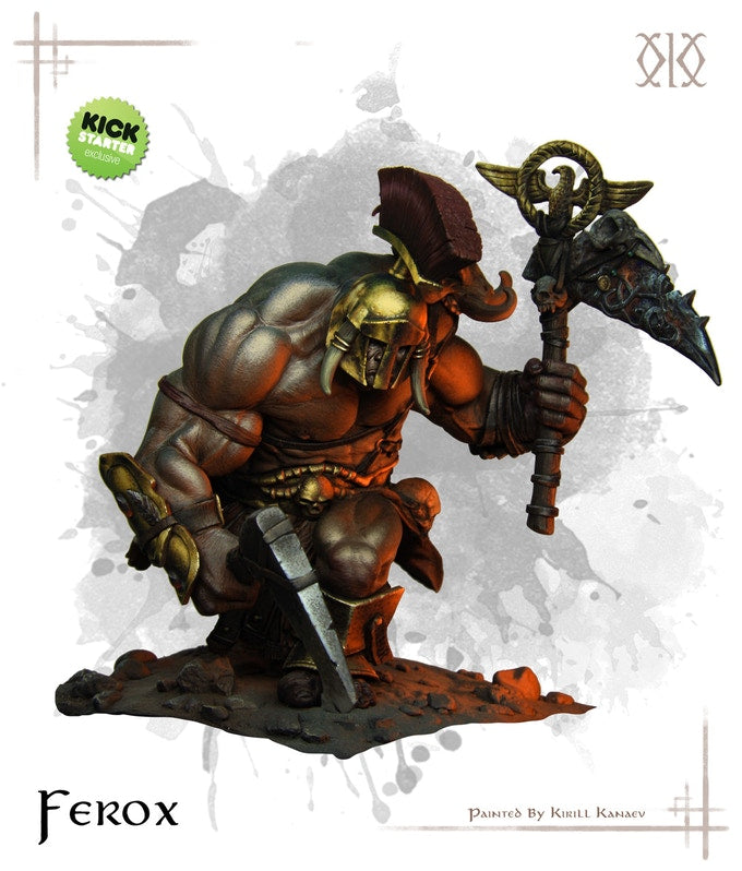 Ferox painted, three-quarter