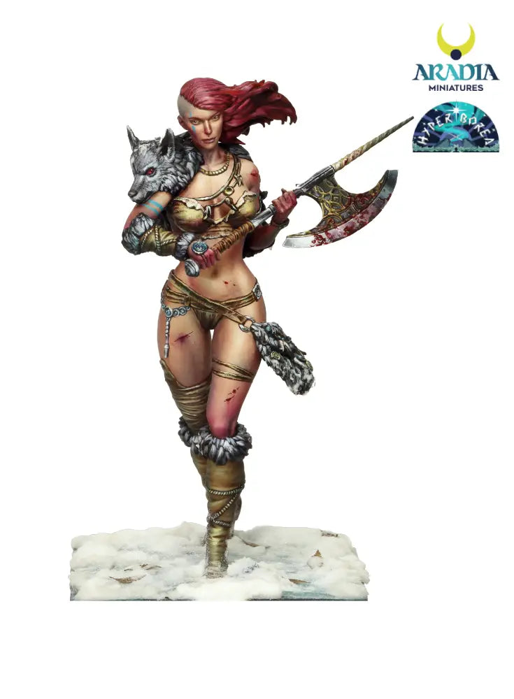 Anja Aradia northern warrior painted, front