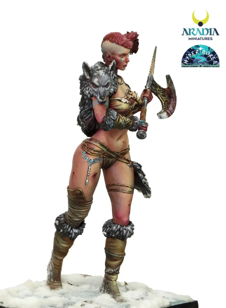 Anja painted, left side