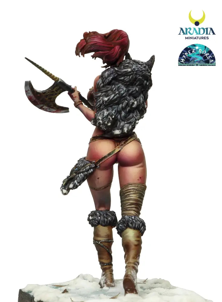 Anja painted, back view