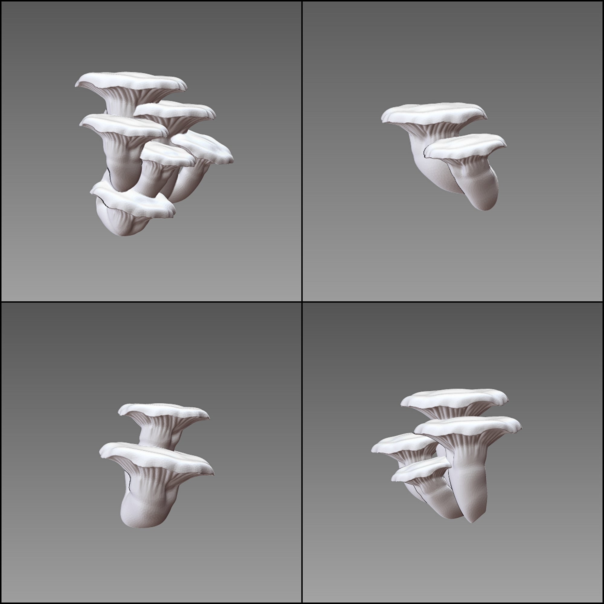 Base Bits 2 - Mushrooms - 15 pieces