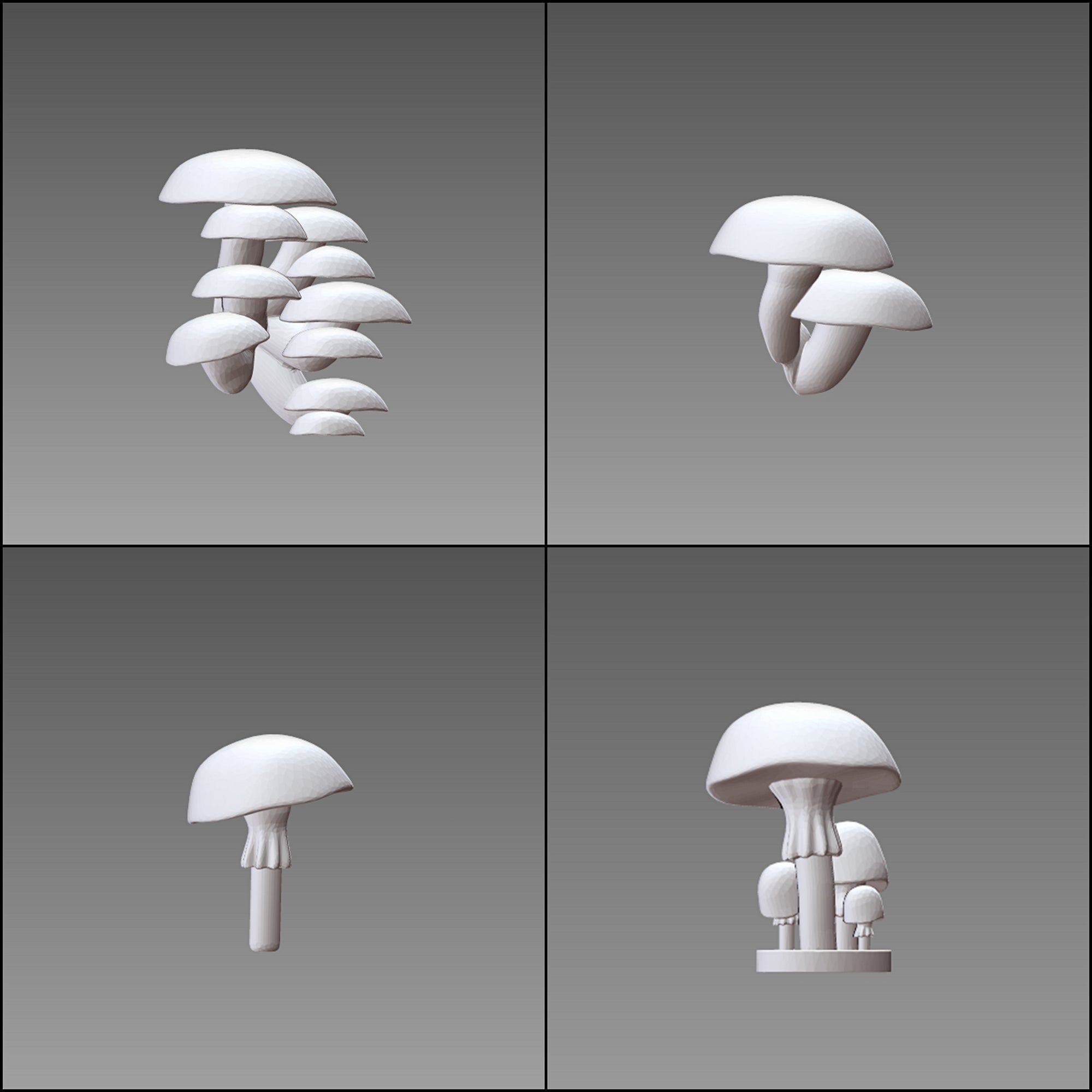 Base Bits 2 - Mushrooms - 15 pieces
