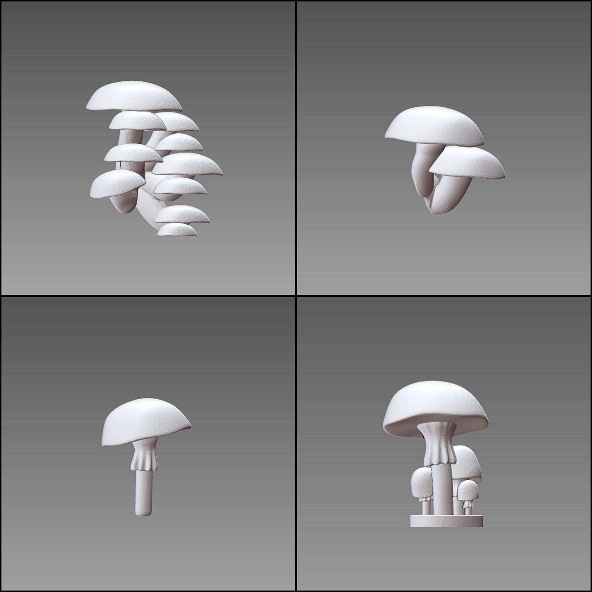 Base Bits 2 - Mushrooms - 15 pieces