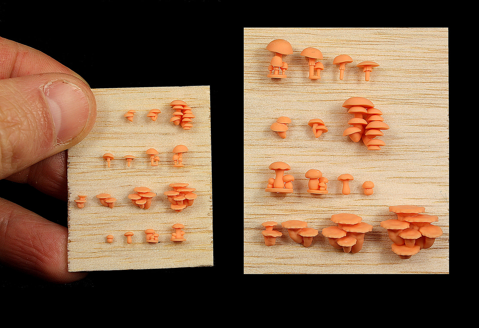 Base Bits 2 - Mushrooms - 15 pieces