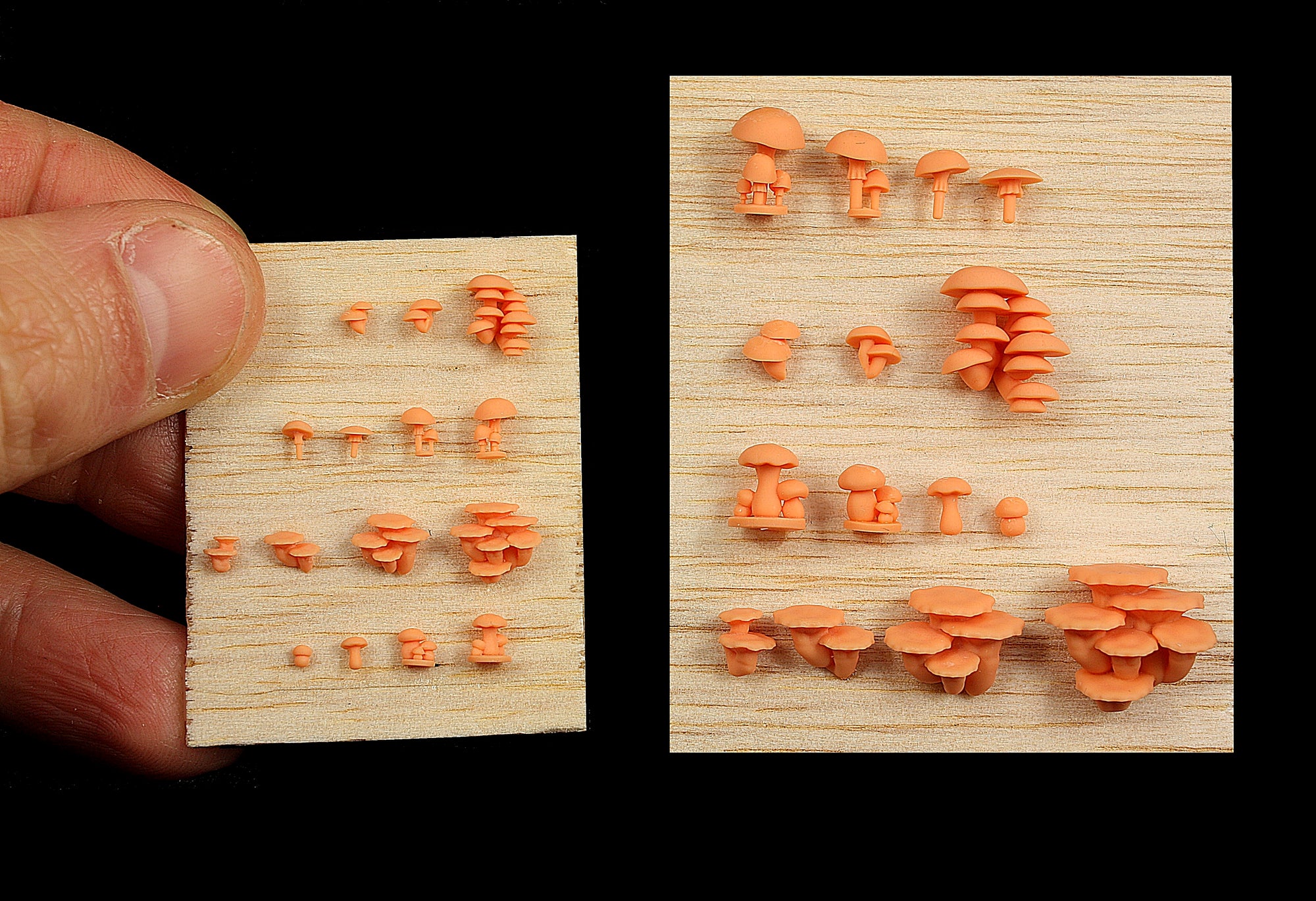 Base Bits 2 - Mushrooms - 15 pieces