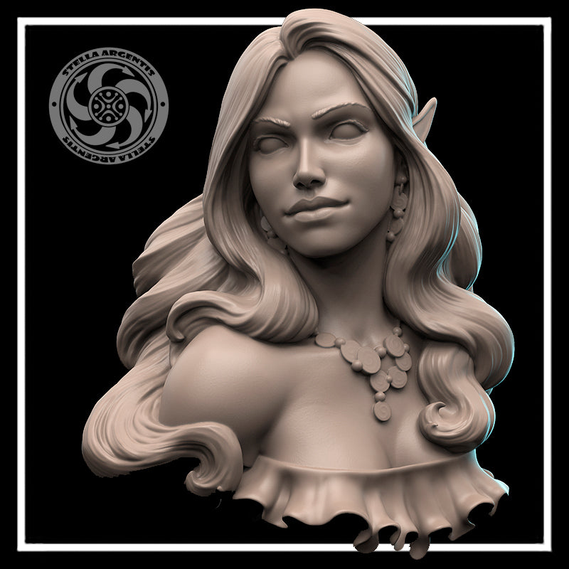 Ebony Bust 100mm