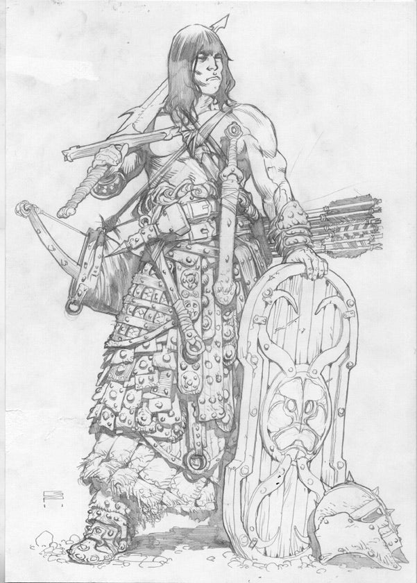 Krom concept art sketch