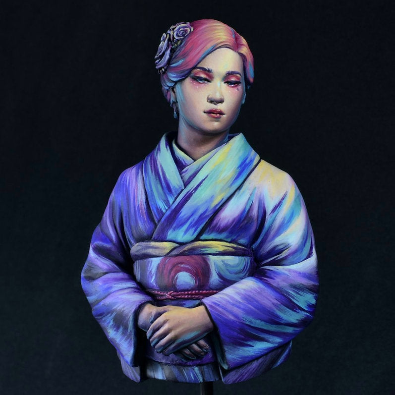 Midori in Kimono Resin Model