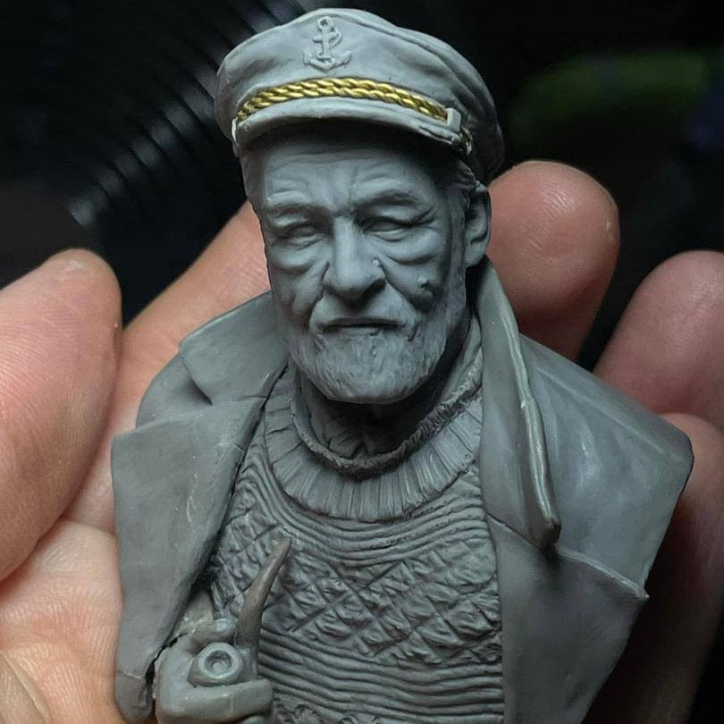 The Old Sailor: "a life at sea" resin bust