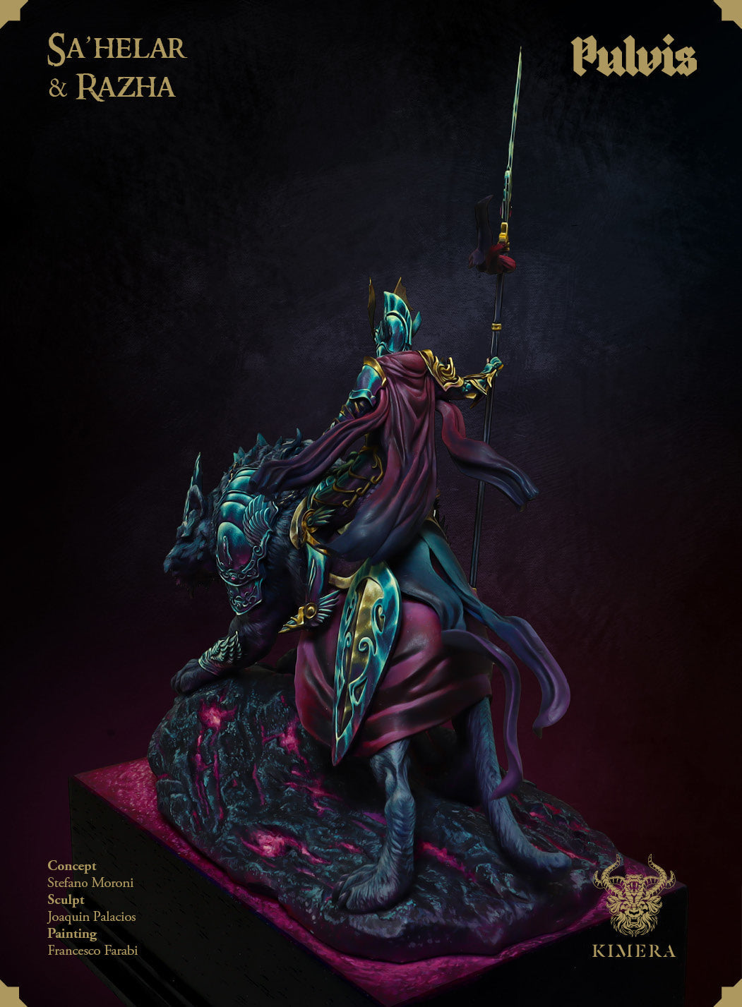 Sa’helar and Razha painted, rear three-quarter