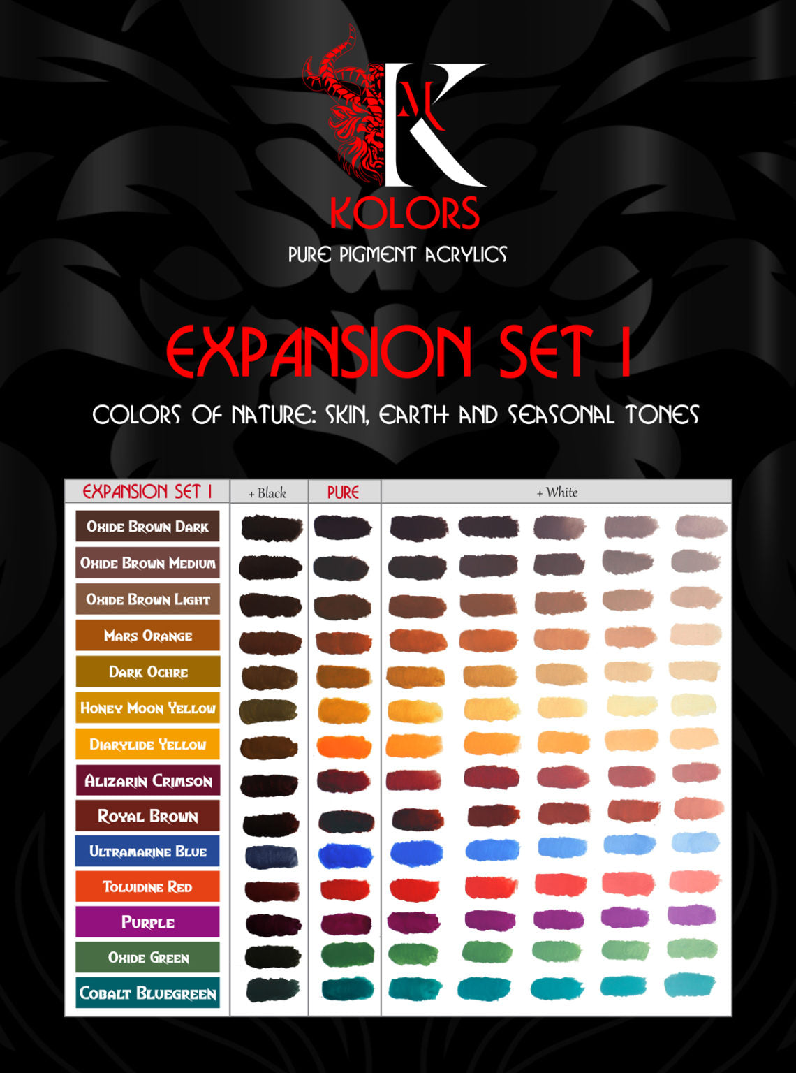 Colors of Nature: Skin, Earth and Seasonal Tones Expansion Set