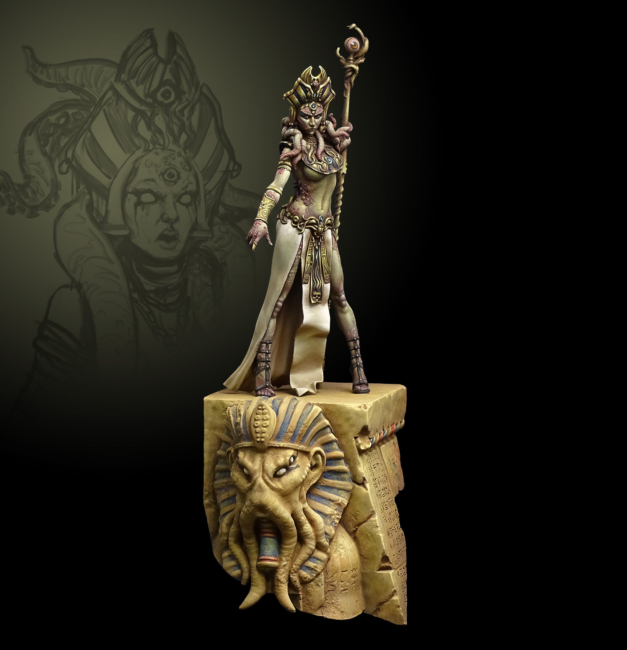 Egyptian Priestess 75mm Limited edition