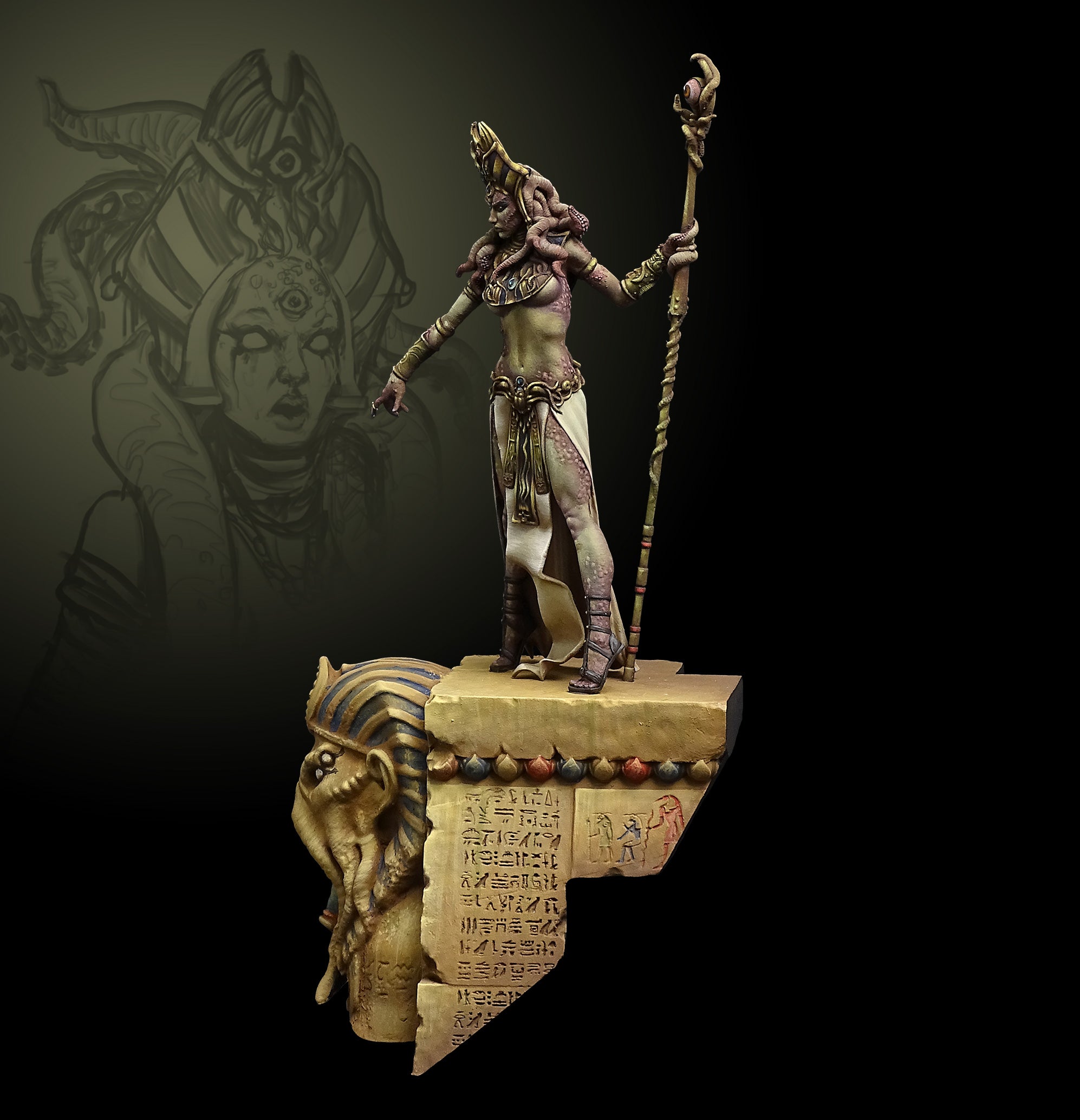 Egyptian Priestess 75mm Limited edition