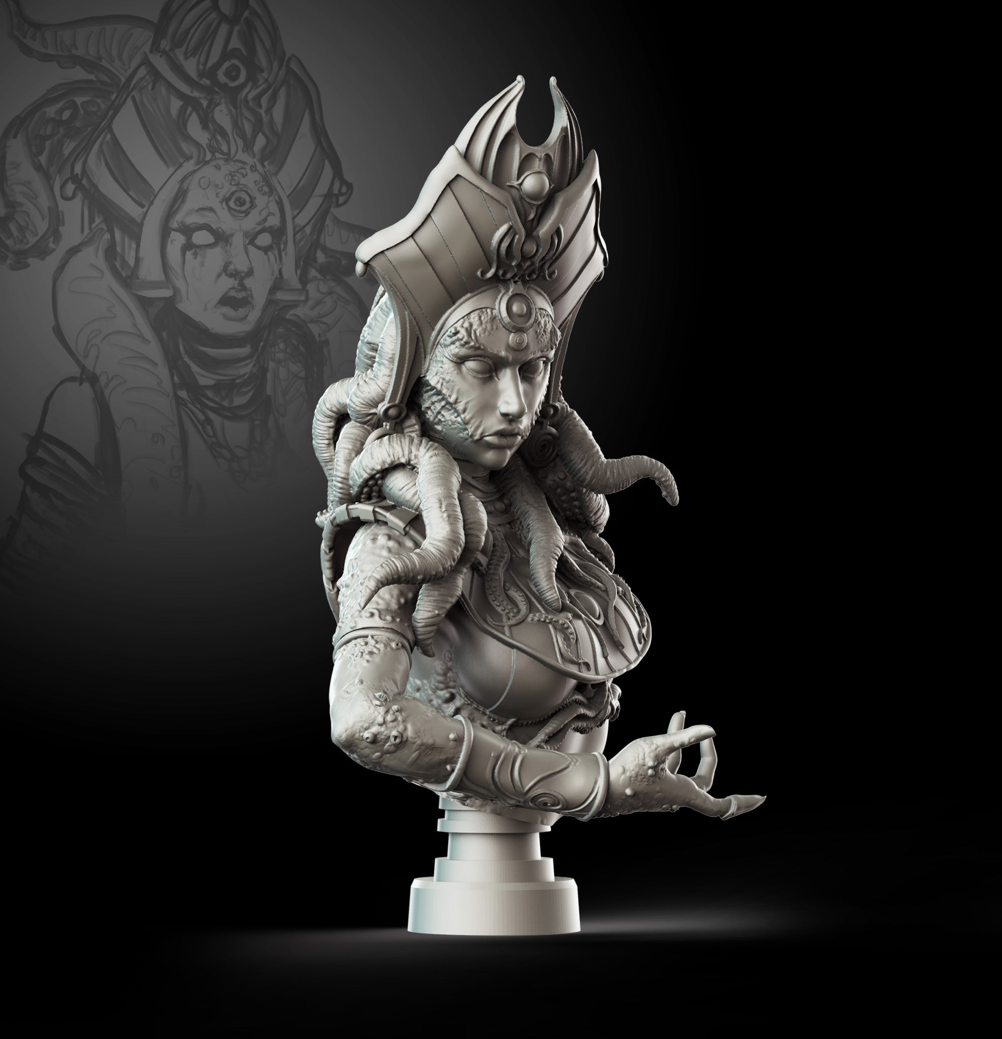 Egyptian Priestess Bust Limited edition