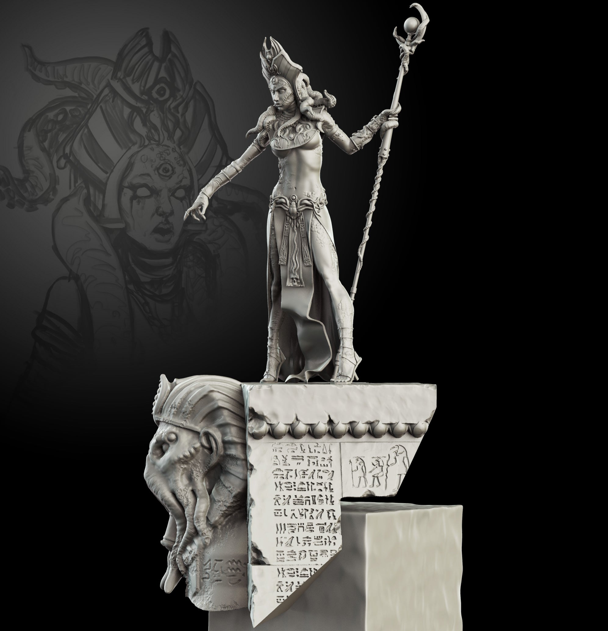 Egyptian Priestess 75mm Limited edition