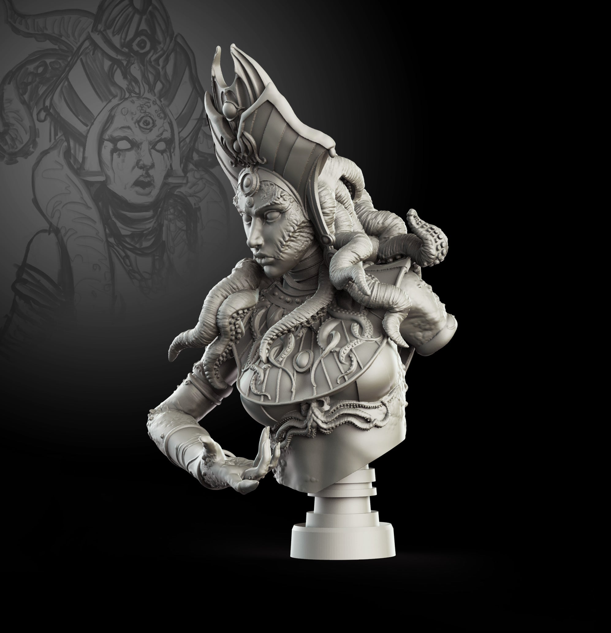 Egyptian Priestess Bust Limited edition