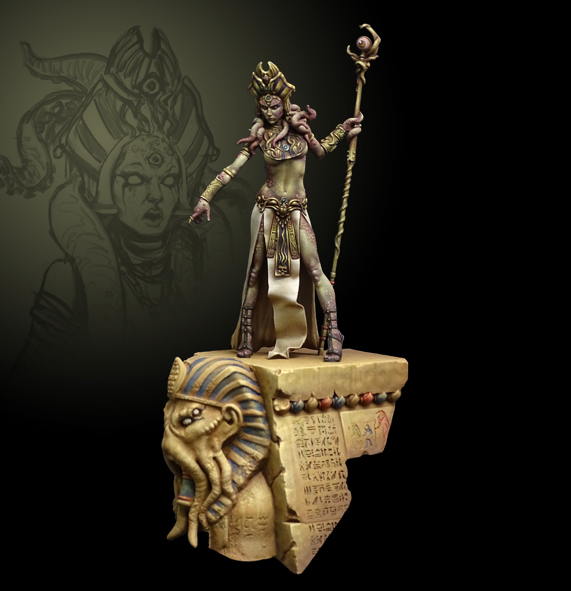 Egyptian Priestess 75mm Limited edition
