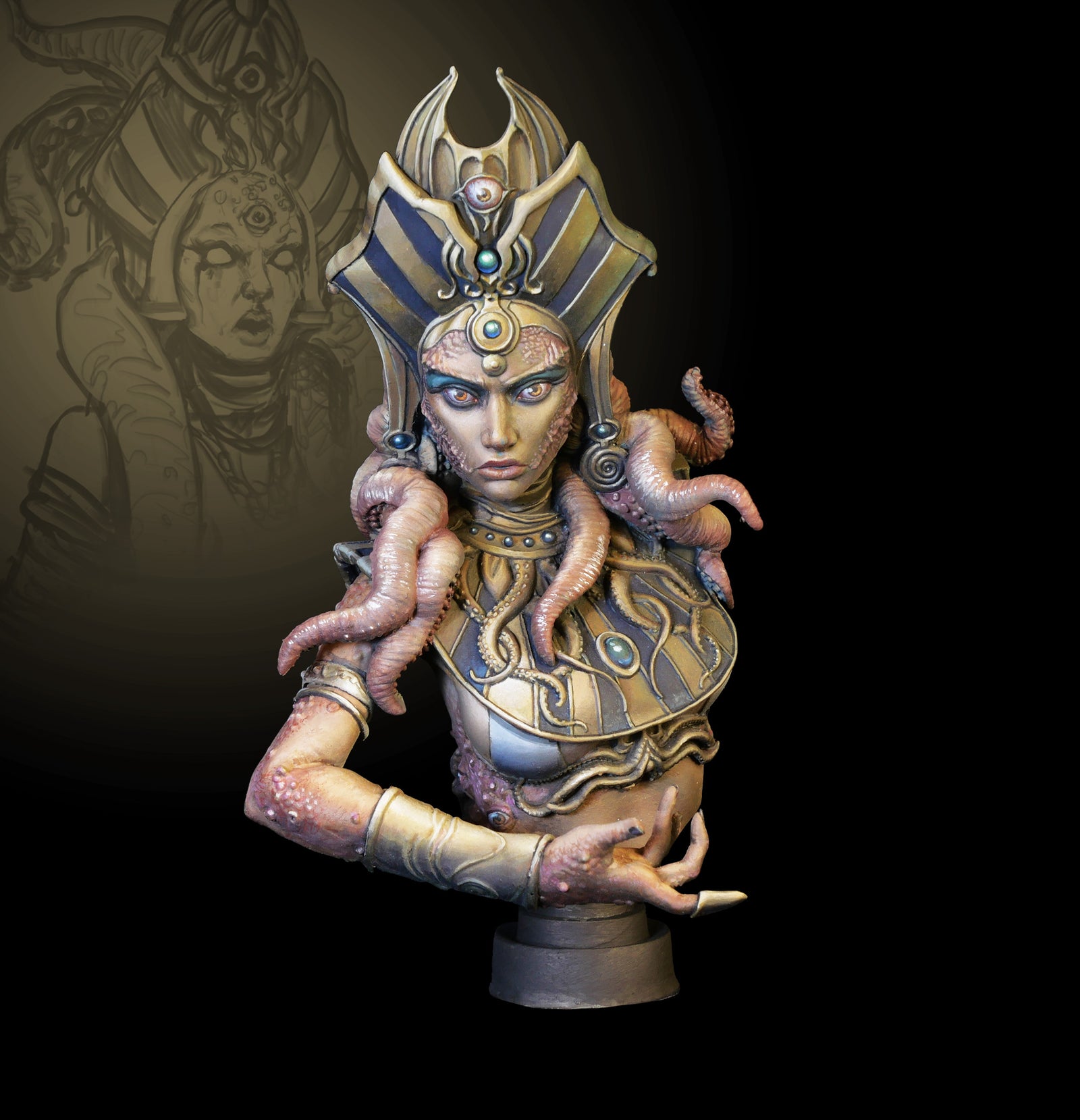 Egyptian Priestess Bust Limited edition