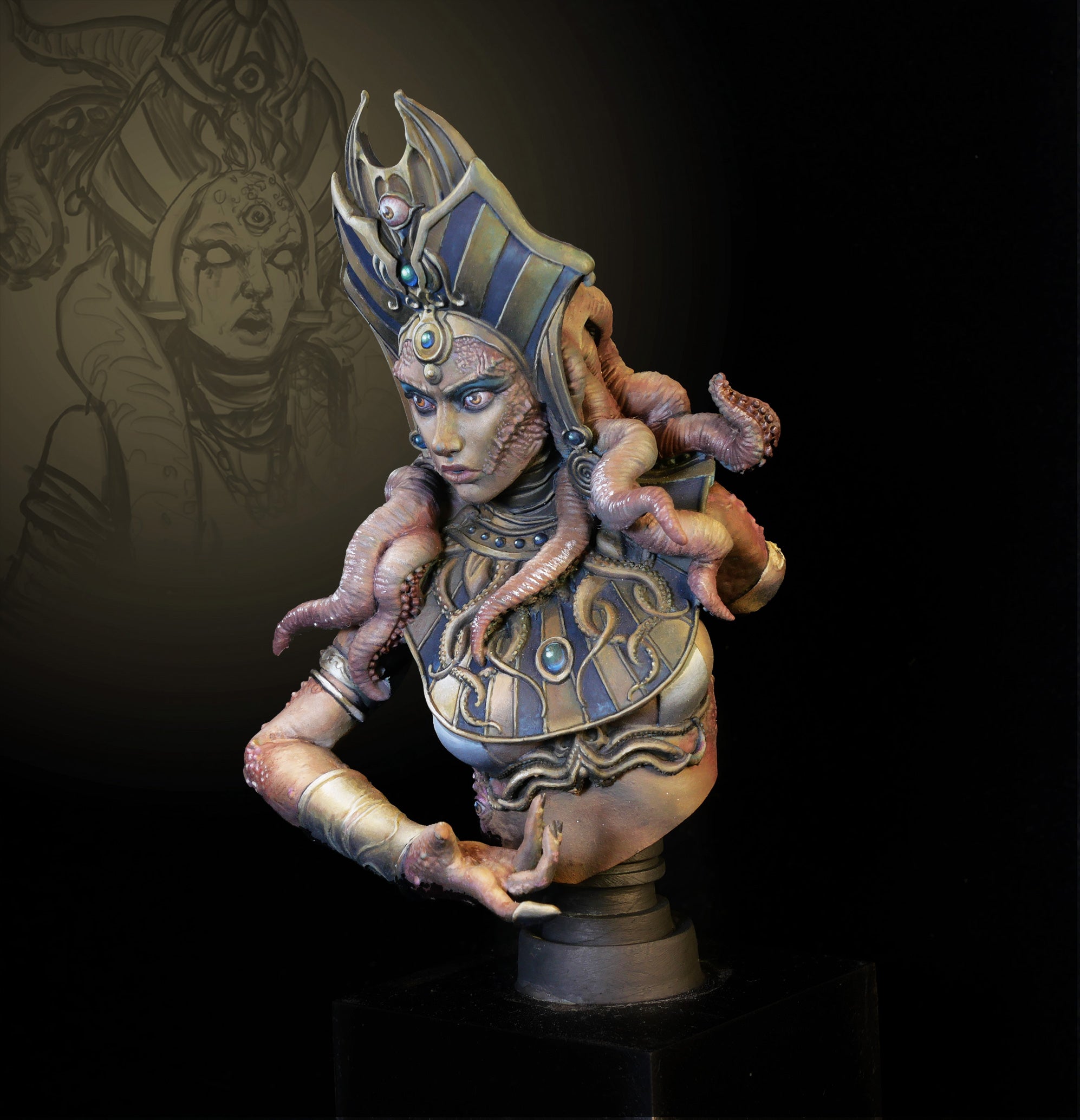 Egyptian Priestess Bust Limited edition