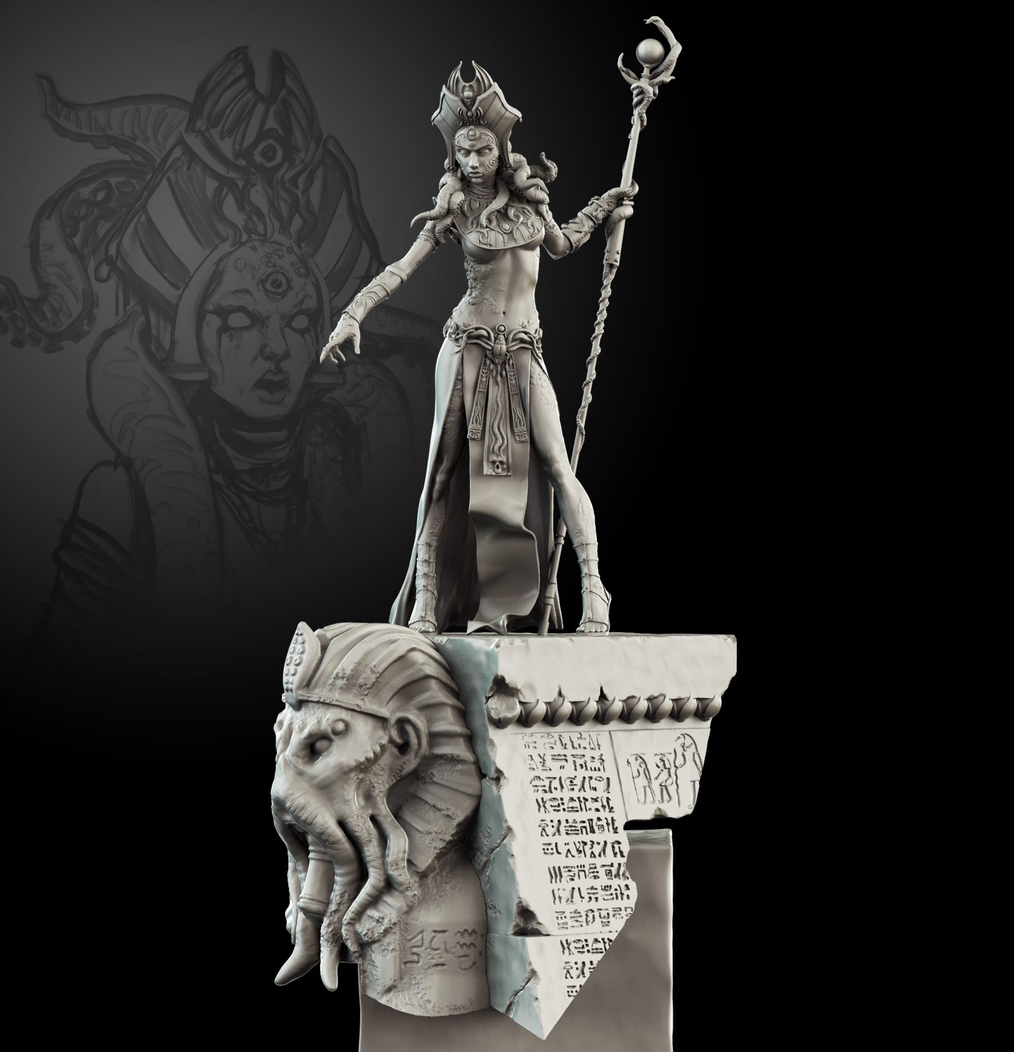 Egyptian Priestess 75mm Limited edition