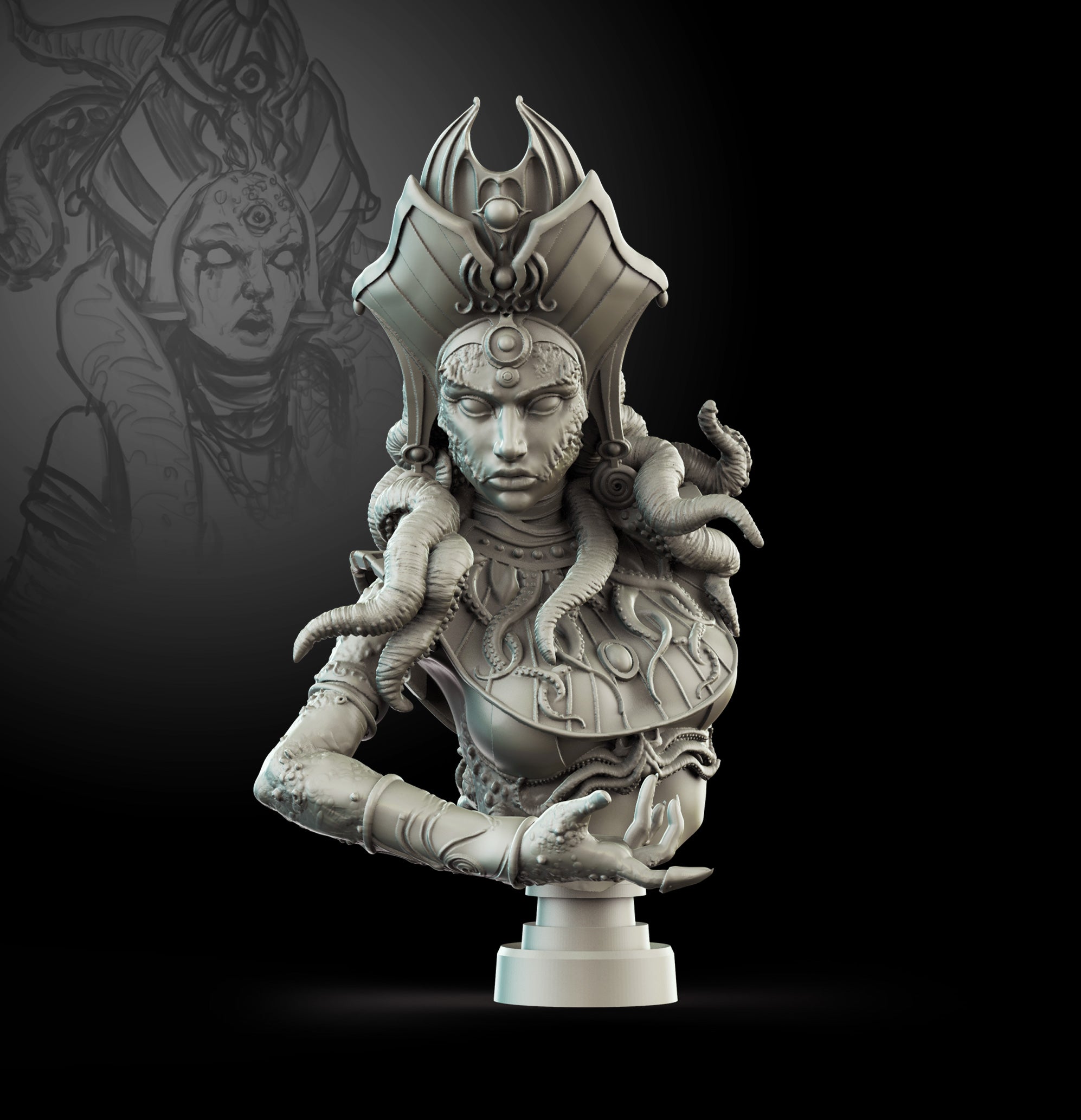 Egyptian Priestess Bust Limited edition
