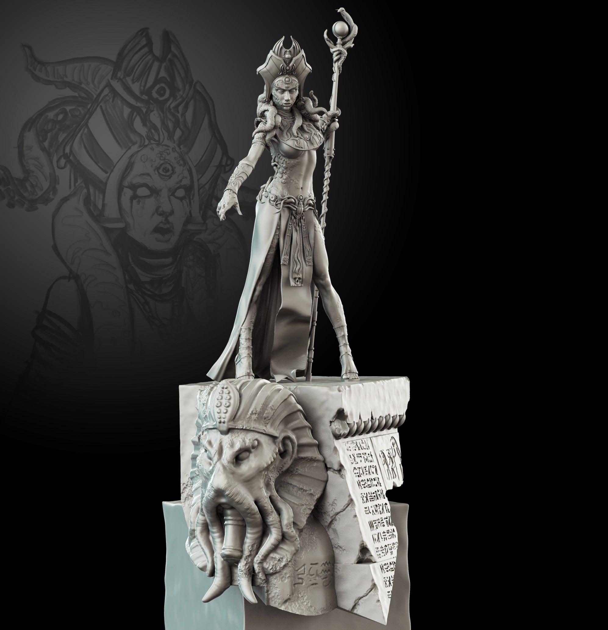 Egyptian Priestess 75mm Limited edition