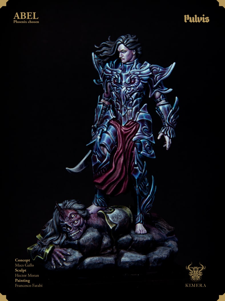 Abel dark angel version painted, left side