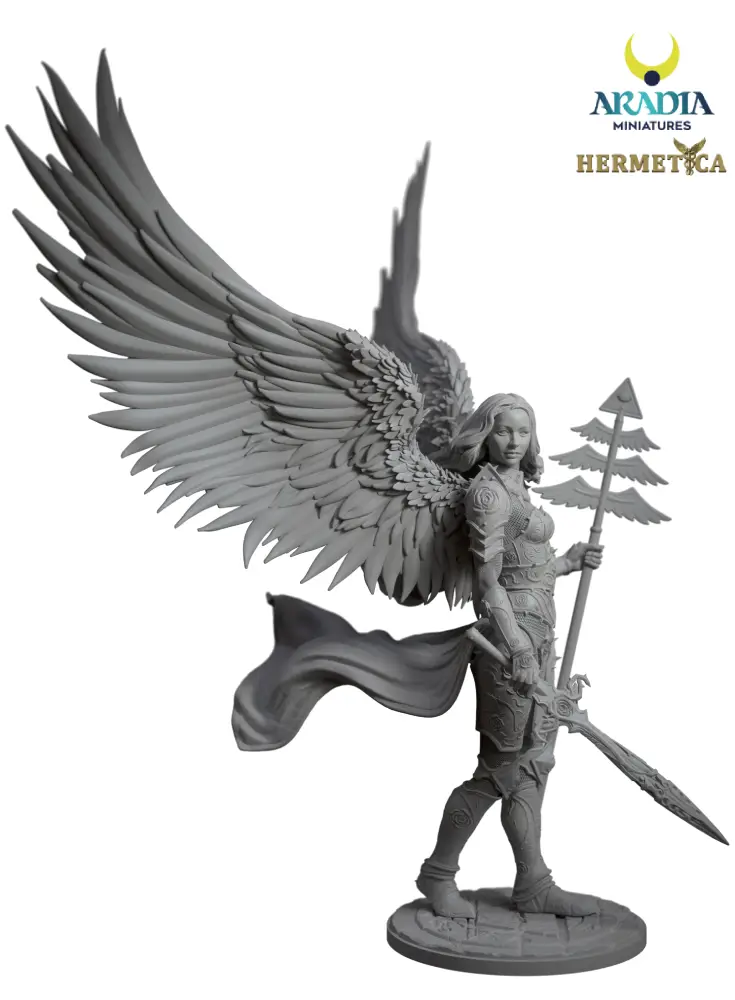 Anael unpainted grey resin, side