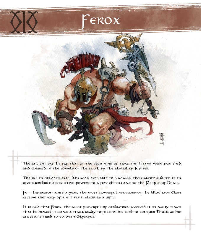 Ferox concept art and lore page
