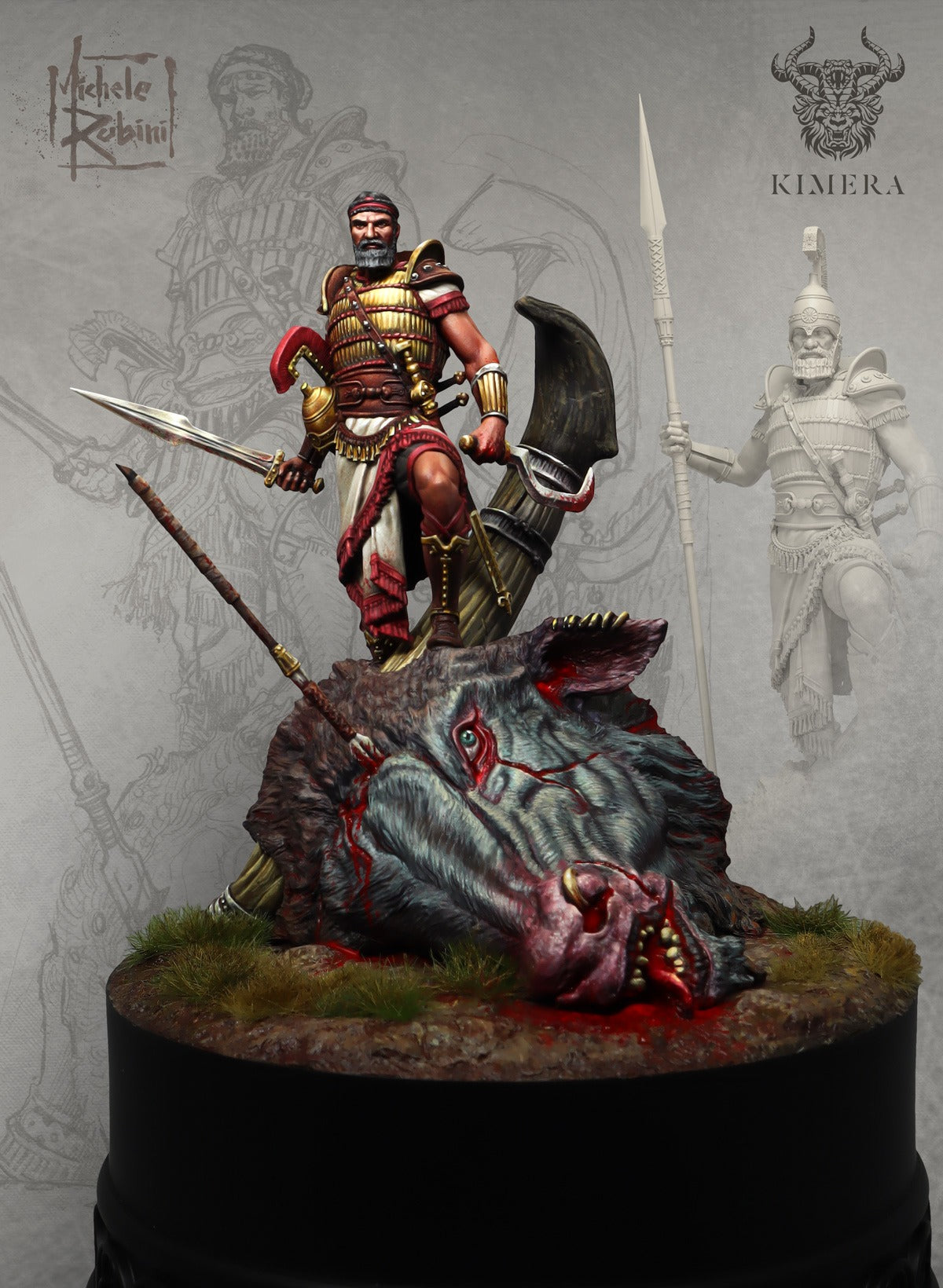 Gilgamesh Kimera 75mm painted, front