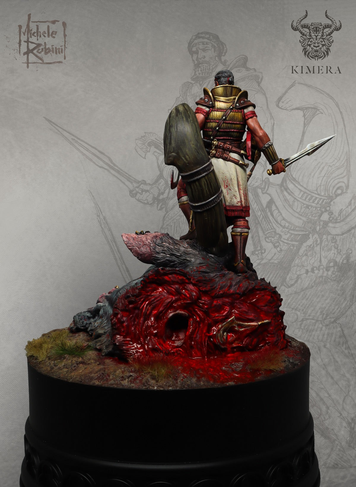 Gilgamesh painted, left side