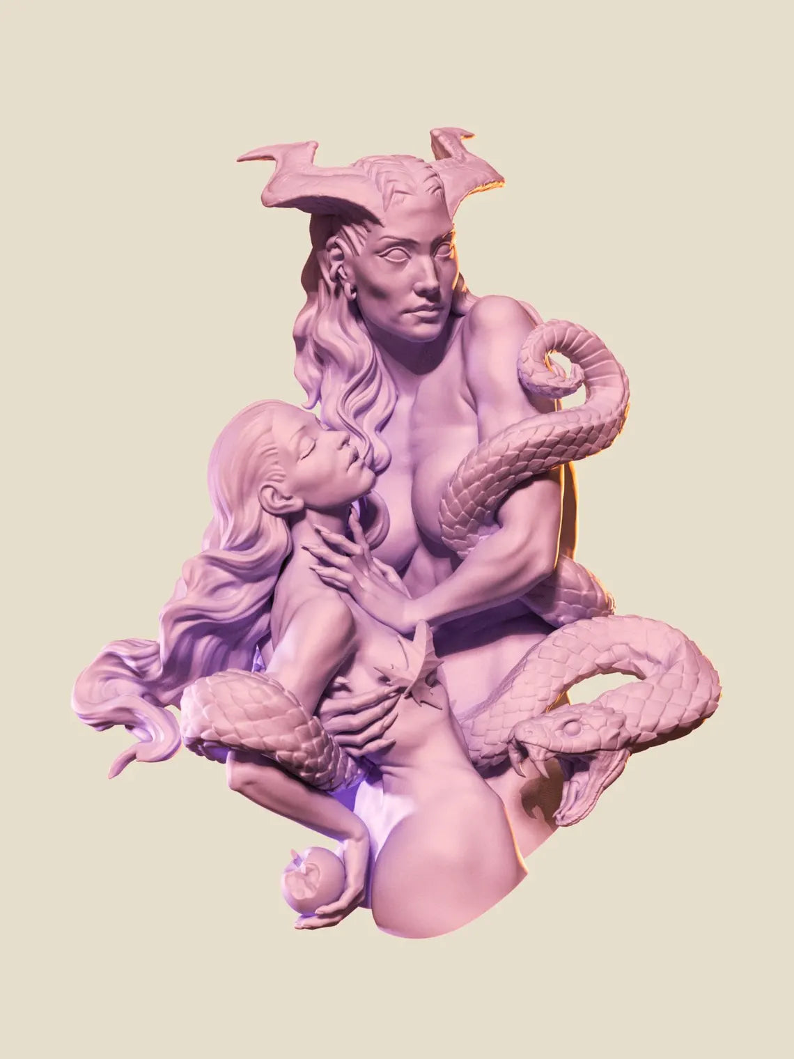 Mother of the fall 3d resin cast miniature bust