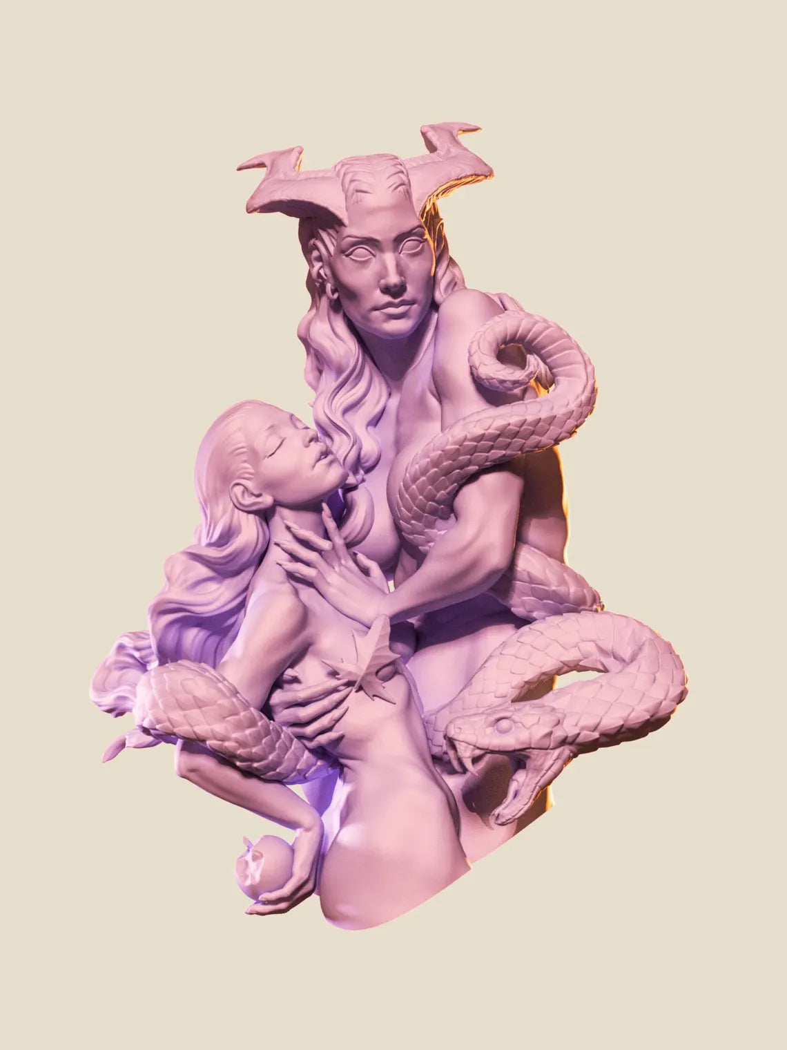 Mother of the fall 3d resin cast miniature bust