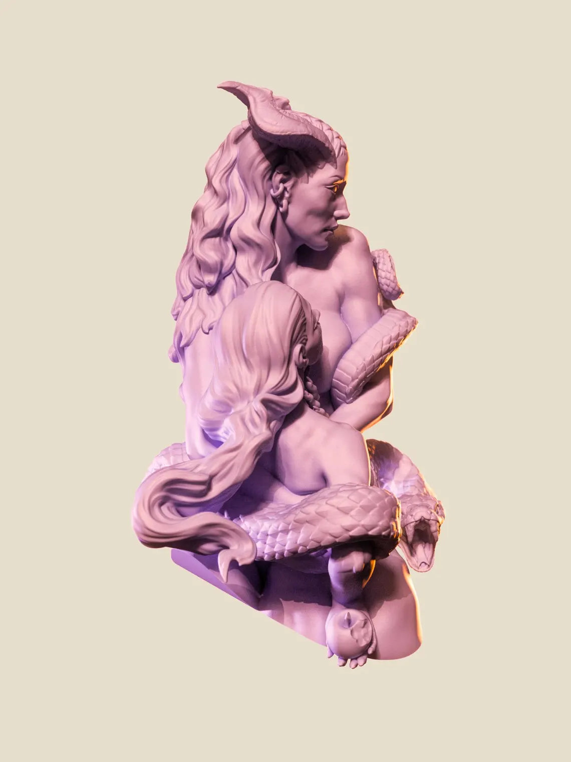 Mother of the fall 3d resin cast miniature bust