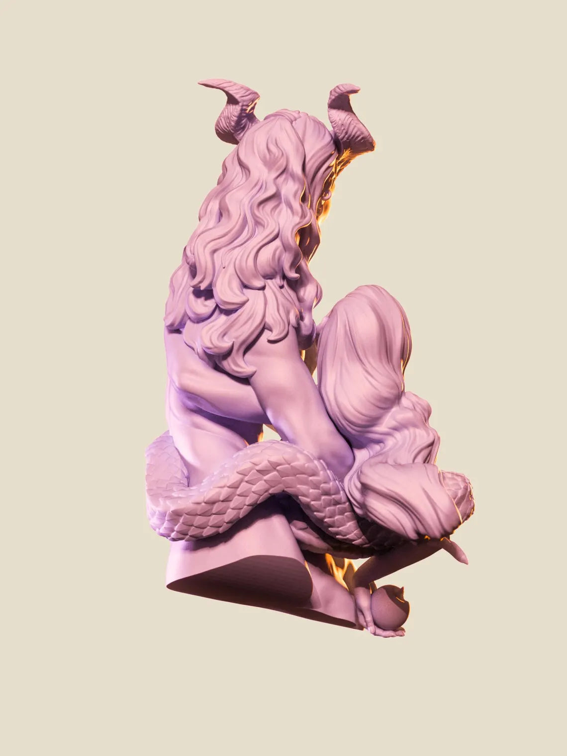 Mother of the fall 3d resin cast miniature bust