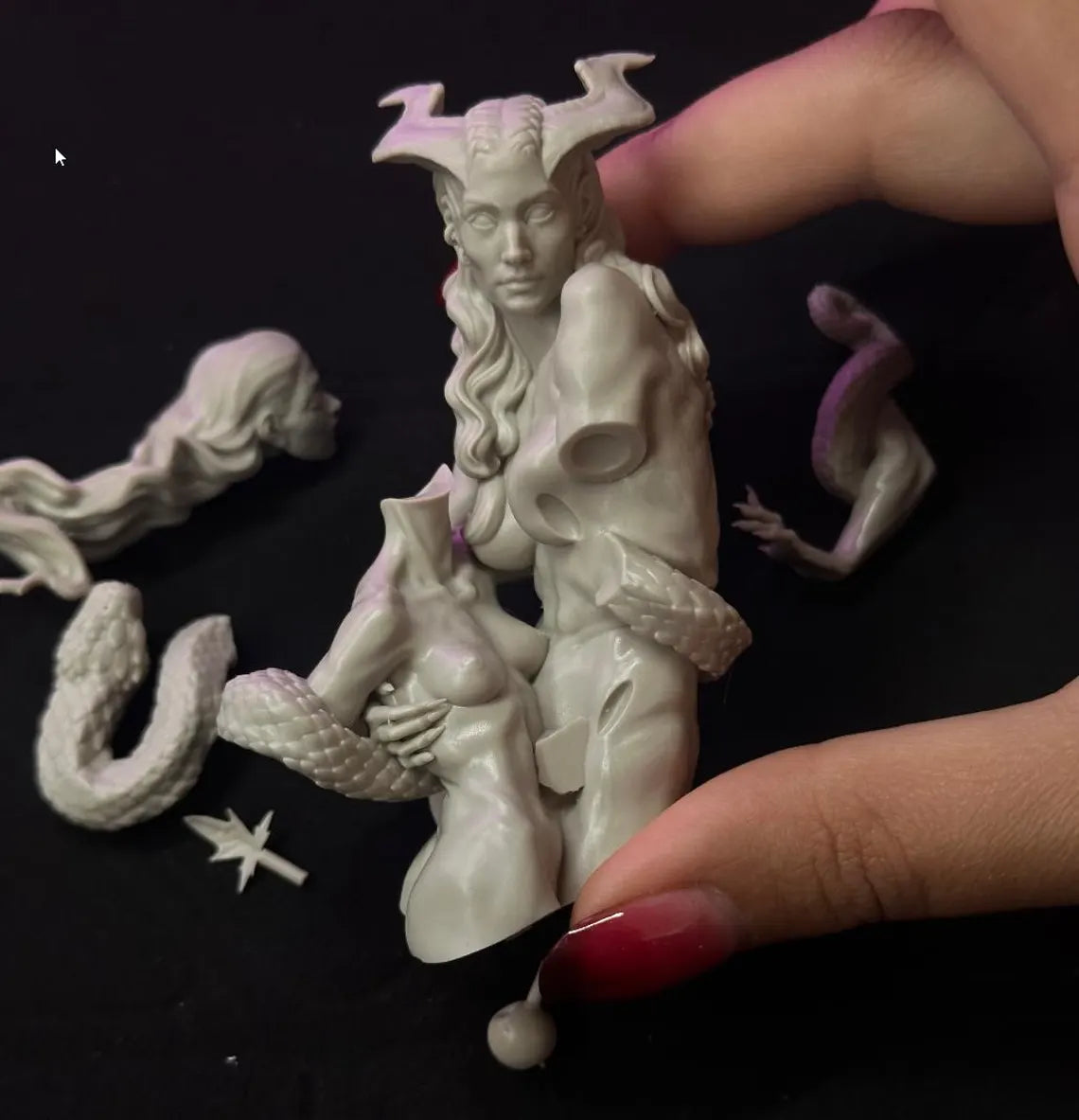 Mother of the fall 3d resin cast miniature bust