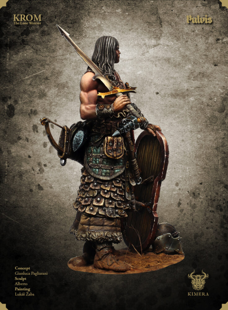 Krom barbarian painted, right side