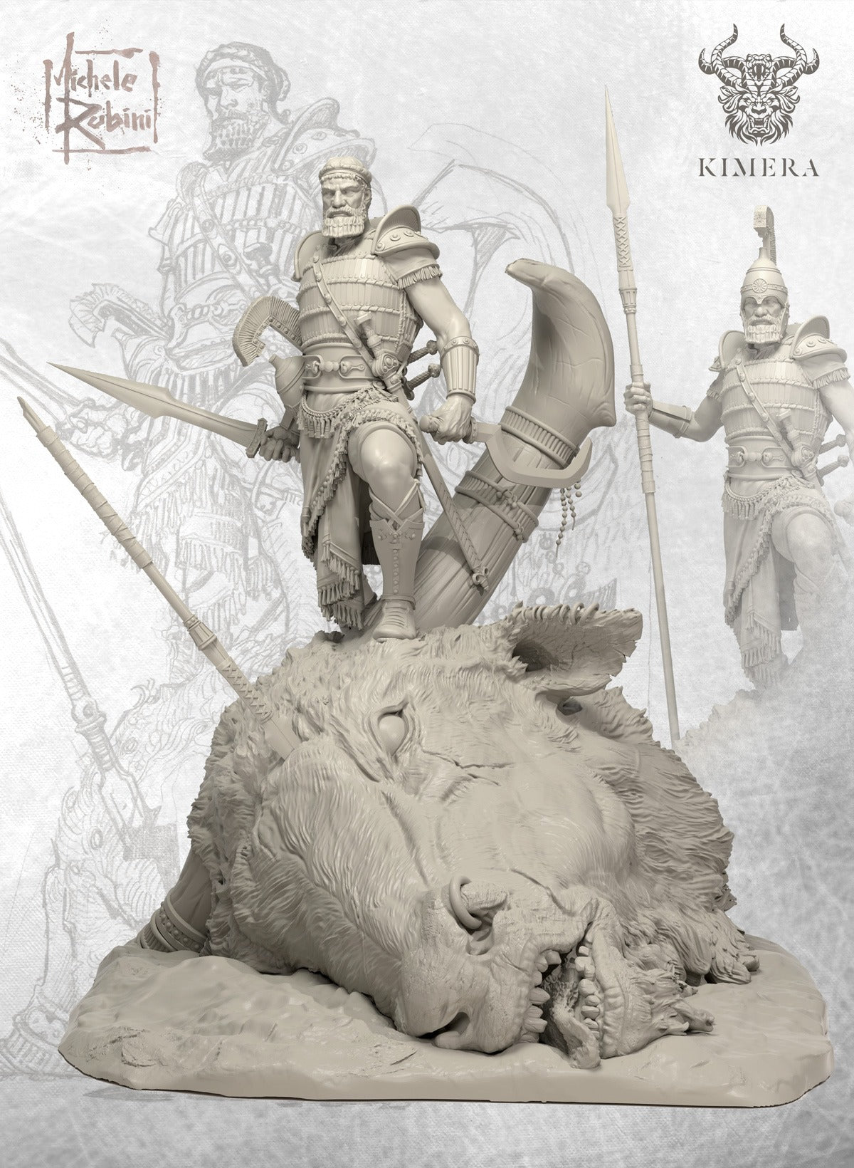 Gilgamesh unpainted resin, front