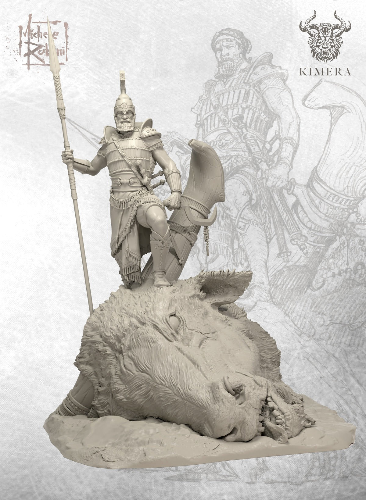 Gilgamesh unpainted resin, right side