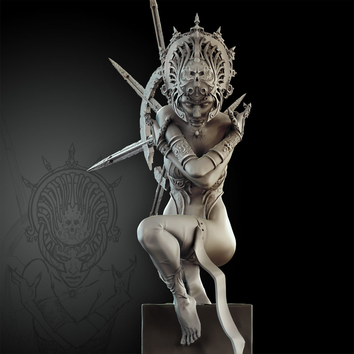 Thanatos bust Limited edition